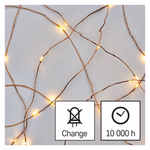 LED karácsonyi nano fényfüzér, zöld, 4 m, kültéri és beltéri, meleg fehér, időzítő thumbnail 8