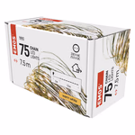 LED karácsonyi nano fényfüzér, zöld, 7,5 m, kültéri és beltéri, meleg fehér, időzítő thumbnail 7