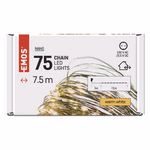 LED karácsonyi nano fényfüzér, zöld, 7,5 m, kültéri és beltéri, meleg fehér, időzítő thumbnail 6