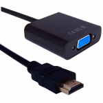 GoGEN HDMI/VGA csökkentés, 0,2 m - fekete