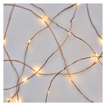 LED karácsonyi nano fényfüzér, réz, 0,9 m, 2x AA, beltéri, meleg fehér, időzítő thumbnail 3