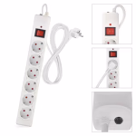 EMOS Túlfeszültségvédő 6 aljzat, 1,5 m, fehér thumbnail 4