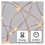 LED karácsonyi nano fényfüzér, 1,9 m, 2x AA, beltéri, meleg fehér, időzítő thumbnail 8