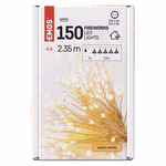 LED fényfüzér – fürtök, nano, 2,35 m, beltéri, meleg fehér, időzítő, arany szál-szín thumbnail 5