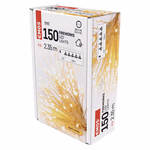 LED fényfüzér – fürtök, nano, 2,35 m, beltéri, meleg fehér, időzítő, arany szál-szín thumbnail 6