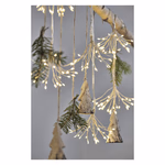 LED fényfüzér – fürtök, nano, 2,35 m, beltéri, meleg fehér, időzítő, arany szál-szín thumbnail 8