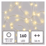 LED karácsonyi drop fényfüzér, 16 m, kültéri és beltéri, meleg fehér, időzítő thumbnail 4
