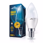 ETA ECO LED izzó gyertya formájú, E14, 4 W (40 W), 340 lm, természetes fehér