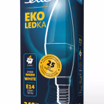 ETA ECO LED izzó gyertya formájú, E14, 4 W (40 W), 340 lm, meleg fehér thumbnail 3