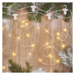 LED karácsonyi drop fényfüzér – jégcsapok, 2,9 m, kültéri és beltéri, meleg fehér, progr. thumbnail 2