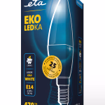ETA ECO LED izzó gyertya formájú, E14, 5,5W (40 W), 470lm, meleg fehér thumbnail 3