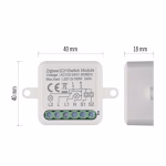 GoSmart kapcsolómodul IP-2102SZ, ZigBee, 2 csatornás thumbnail 2