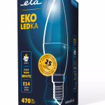 ETA ECO LED izzó gyertya formájú, E14, 5,5W (40 W), 470lm, meleg fehér
 thumbnail 3