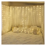 LED karácsonyi drop fényfüzér – fényfüggöny, 1,7x1,5 m, kültéri és beltéri, meleg fehér thumbnail 5