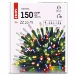 LED karácsonyi fényfüzér – hagyományos, 22,35 m, kültéri és beltéri, többszínű thumbnail 6