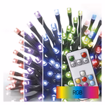 LED karácsonyi fényfüzér, 12 m, kültéri és beltéri, RGB, távirányító, programok, időzítő thumbnail 3