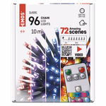 LED karácsonyi fényfüzér, 10 m, kültéri és beltéri, RGB, távirányító, programok, időzítő thumbnail 5