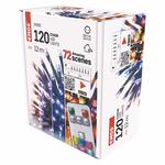 LED karácsonyi fényfüzér, 12 m, kültéri és beltéri, RGB, távirányító, programok, időzítő thumbnail 6