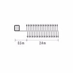 LED karácsonyi nano fényfüzér – süni, 2,4 m, 3x AA, beltéri, meleg fehér, időzítő thumbnail 12