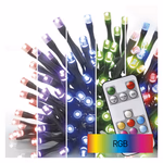 LED karácsonyi fényfüzér, 16 m, kültéri és beltéri, RGB, távirányító, programok, időzítő thumbnail 2