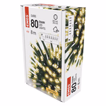 LED karácsonyi fényfüzér, 8 m, kültéri és beltéri, meleg fehér, időzítő thumbnail 7