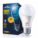 ETA ECO LED izzó Classic A60/körte forma, E27, 15 W (99 W), 1500lm, természetes fehér thumbnail 1