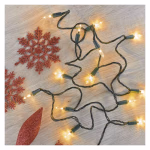 LED karácsonyi fényfüzér – hagyományos, 22,35 m, kültéri és beltéri, vintage thumbnail 4