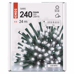 LED karácsonyi fényfüzér, 24 m, kültéri és beltéri, hideg fehér, időzítő thumbnail 6