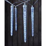 LED karácsonyi fényfüzér – 10x jégcsap, 3,6 m, kültéri és beltéri, hideg fehér thumbnail 5