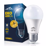ETA ECO LED izzó Classic A60/körte forma, E27, 15 W (99 W), 1500 lm, meleg fehér thumbnail 1
