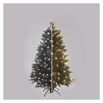 LED karácsonyi fényfüzér 2 az 1-ben, 10 m, kültéri és beltéri, meleg/hideg fehér, progr. thumbnail 3