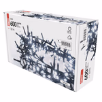 LED karácsonyi fényfüzér – süni, 12 m, kültéri és beltéri, hideg fehér, időzítő thumbnail 7