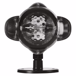 LED dekoráció projektor – hulló hópelyhek, kültéri és beltéri, fehér thumbnail 2