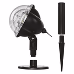 LED dekoráció projektor – hulló hópelyhek, kültéri és beltéri, fehér thumbnail 3