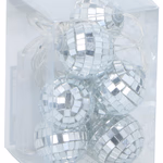 Karácsonyi dekor fényfüzér diszkógömb 8LED 130cm 2xAA thumbnail 1