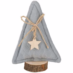ARTICASA Xmas tree wood base S 2as 10x4x14cm 59gr PES BC xylosma WD -  thumbnail 3