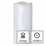 LED dekoráció projektor – hópelyhek, 3x AAA beltéri, hideg fehér thumbnail 6