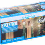 GRUNDIG Karácsonyi égőfüzér 20LED beltéri meleg fehér 230V  thumbnail 1