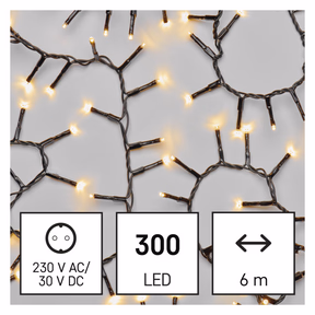 LED karácsonyi fényfüzér – süni, 6 m, kültéri és beltéri, meleg fehér, időzítő - Image 1 of 7