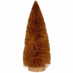 ARTICASA Xmas tree 2as Pnk/Brwn 17cm Ø5xh17cm 23gr IR WD Hemp Leaf HT -  thumbnail 3