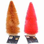 ARTICASA Xmas tree 2as Pnk/Brwn 17cm Ø5xh17cm 23gr IR WD Hemp Leaf HT -  thumbnail 4