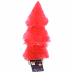 ARTICASA Xmas tree 2as Pnk/Brwn 29cm Ø7xh29cm 86gr IR WD Hemp Leaf HT thumbnail 5