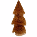 ARTICASA Xmas tree 2as Pnk/Brwn 29cm Ø7xh29cm 86gr IR WD Hemp Leaf HT thumbnail 4