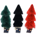 ARTICASA Xmas tree 3as Rd/Grn/Blck 29cm Ø7xh29cm 86gr IR WD Hemp Leaf HT thumbnail 2