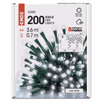 LED karácsonyi jégcsapok, 3,6 m, kültéri és beltéri, hideg fehér, programokkal thumbnail 6