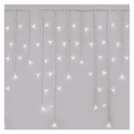 LED karácsonyi jégcsapok, 5 m, kültéri és beltéri, hideg fehér, távirányító, progr, időz. thumbnail 2