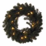 LED karácsonyi koszorú, 40 cm, 2x AA, beltéri, meleg fehér, időzítő thumbnail 1