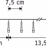 Karácsonyi fényfüzér időzíthető 180Led IP44 meleg fehér 1350cm - LUCA LIGHTING  thumbnail 3