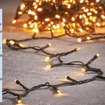 Karácsonyi fényfüzér időzíthető 480Led IP44 meleg fehér 3600cm - LUCA LIGHTING  thumbnail 4