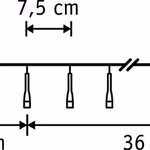 Karácsonyi fényfüzér időzíthető 480Led IP44 meleg fehér 3600cm - LUCA LIGHTING  thumbnail 3